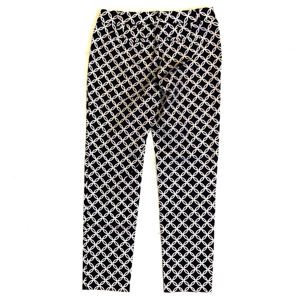 Crown and Ivy Pants 3 for 15 SALE CLEARANCE Skinny Ankle Navy Blue Geo Size 4 - Picture 4 of 8